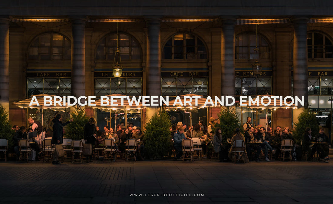 Le Scribe perfumer crafting a fragrance composition, representing the art and memory behind luxury perfumery.” Title tag: “The Craft of Perfumery Le Scribe | Where Memory Becomes Art